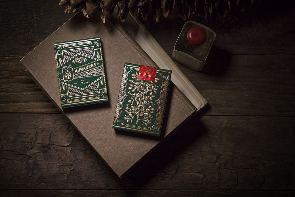 Green Monarch Playing Cards