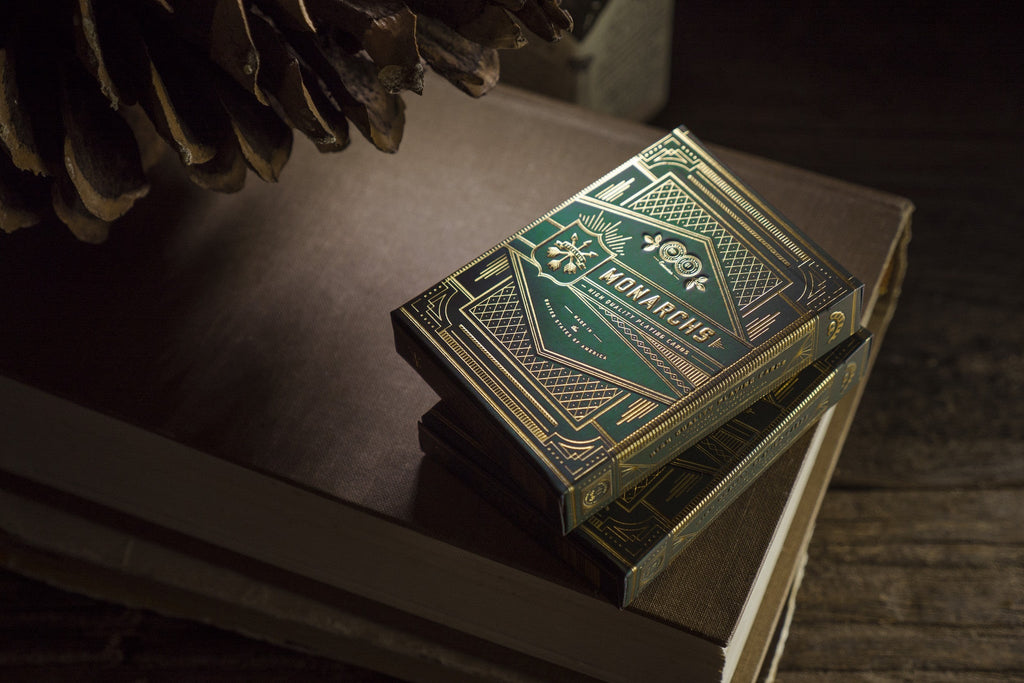 Green Monarch Playing Cards