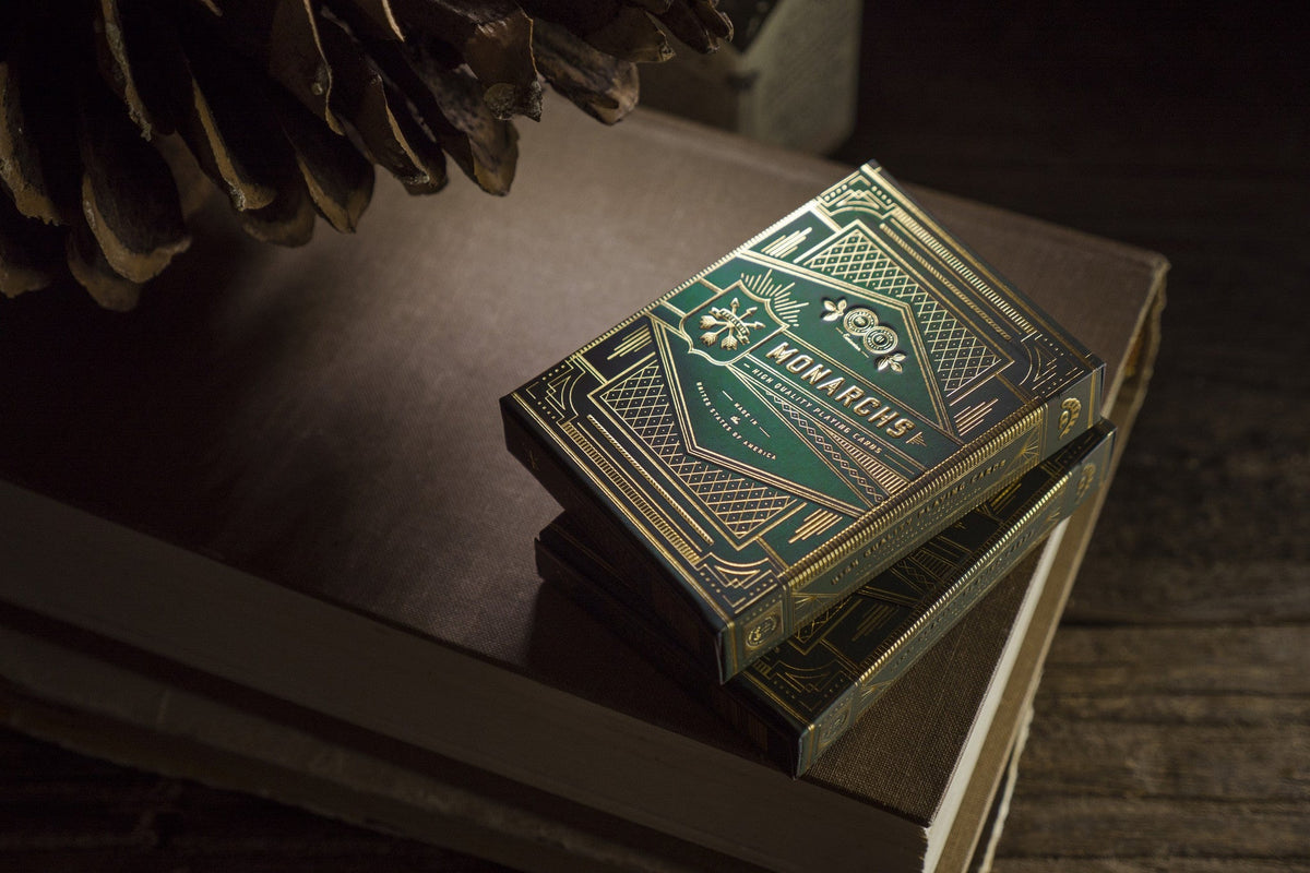 Green Monarch Playing Cards