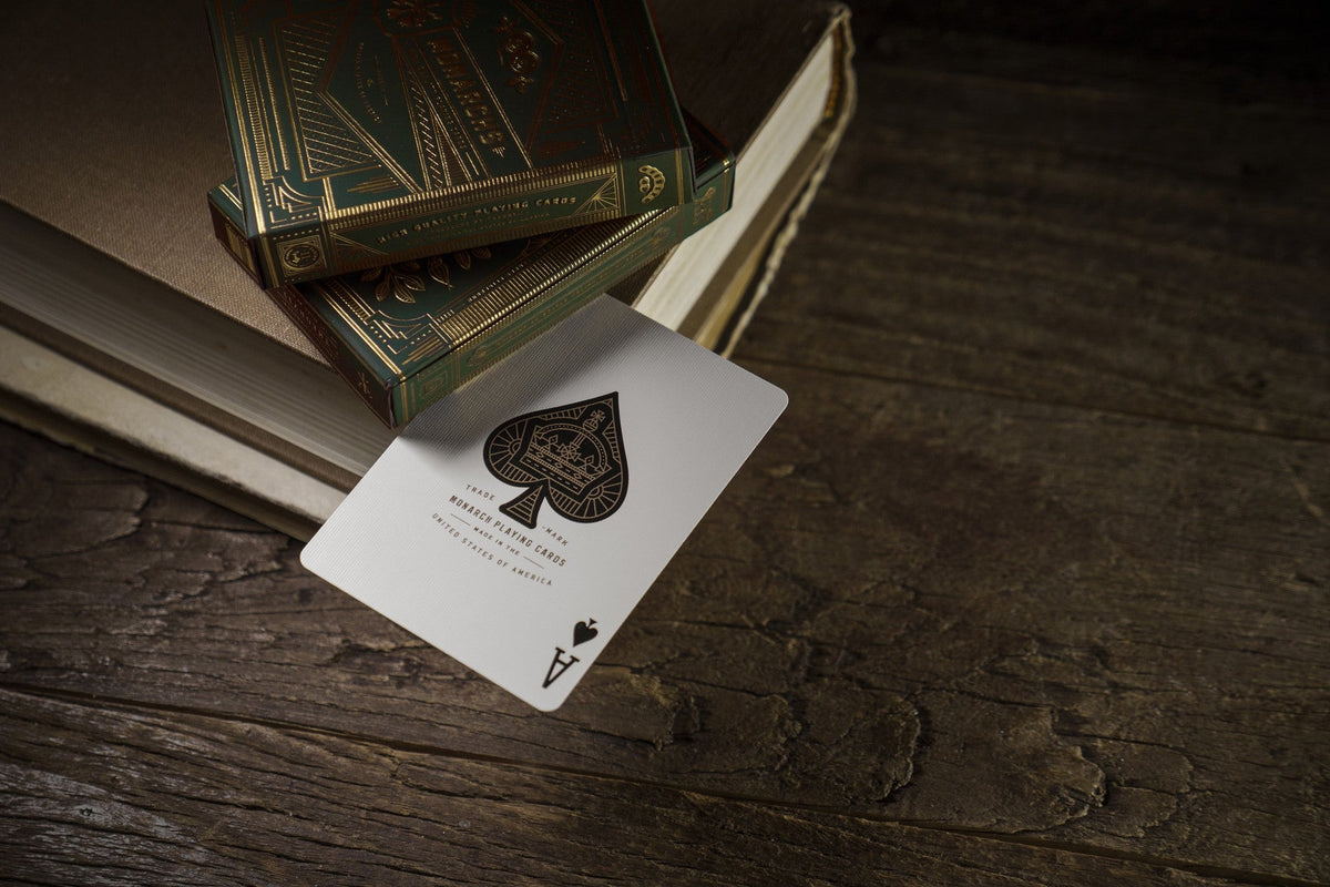 Green Monarch Playing Cards