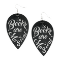 Books are Magical Leatherette Earrings
