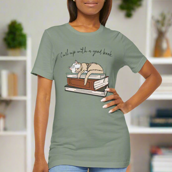 Curl Up with a Good Book Unisex Tee