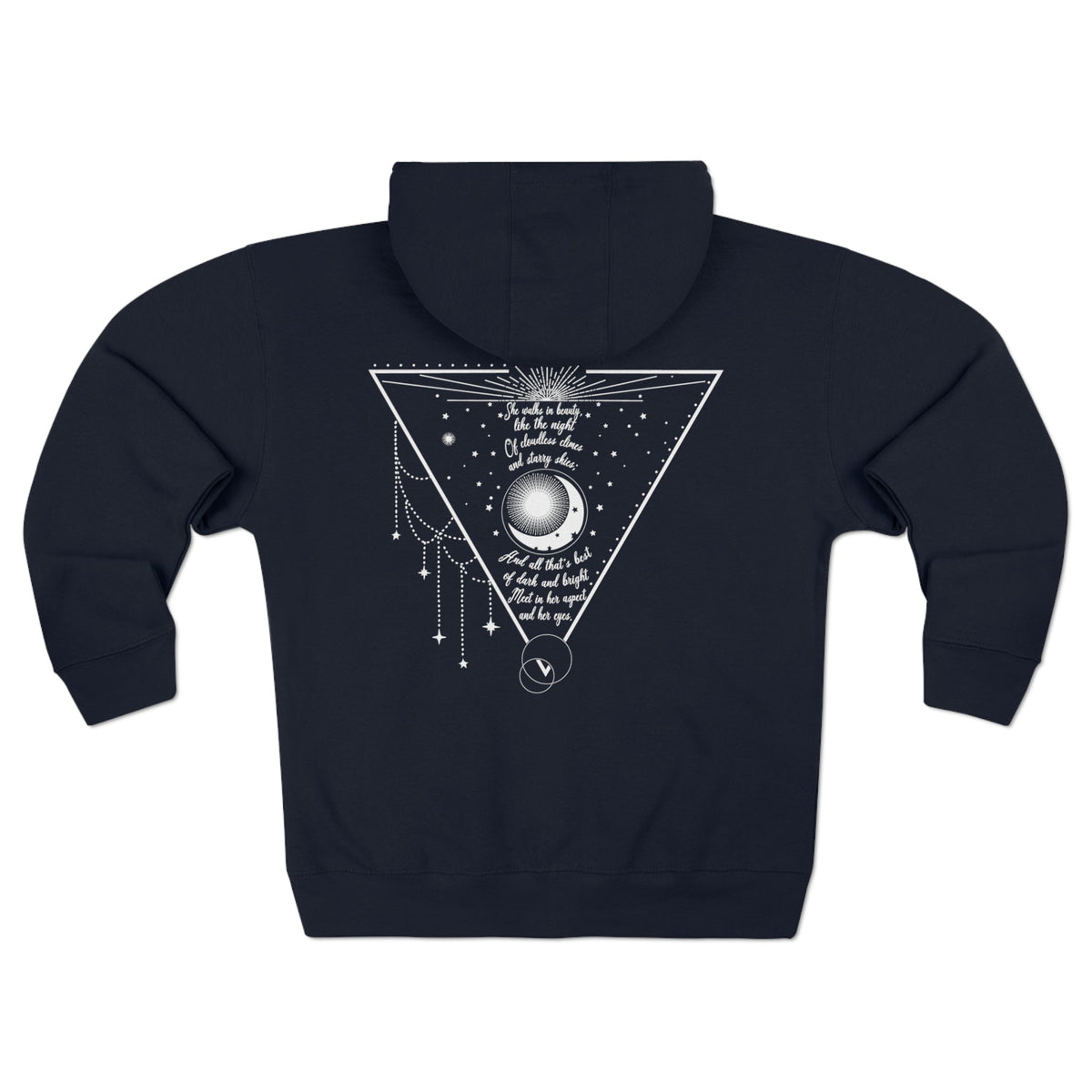 She Walks in Beauty Full Zip Hoodie