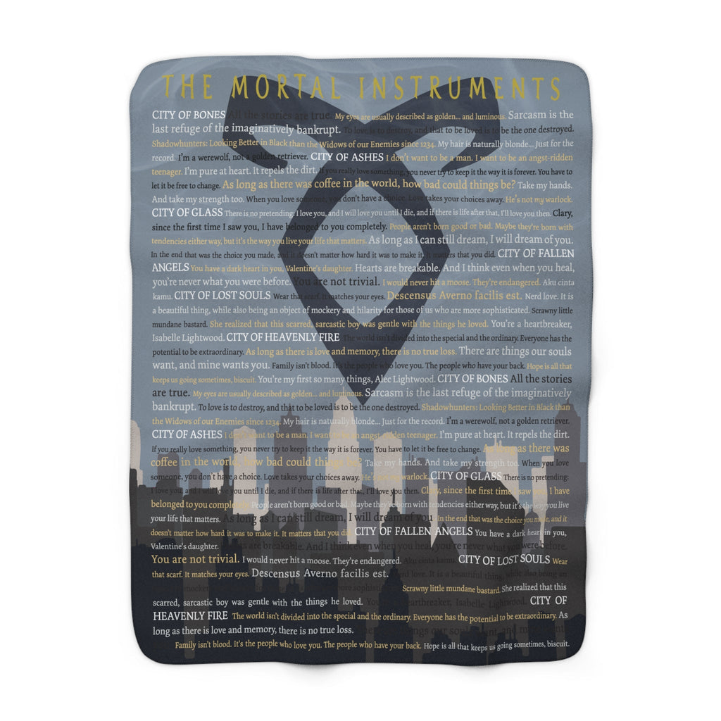 The Mortal Instruments Sherpa Fleece Book Blanket