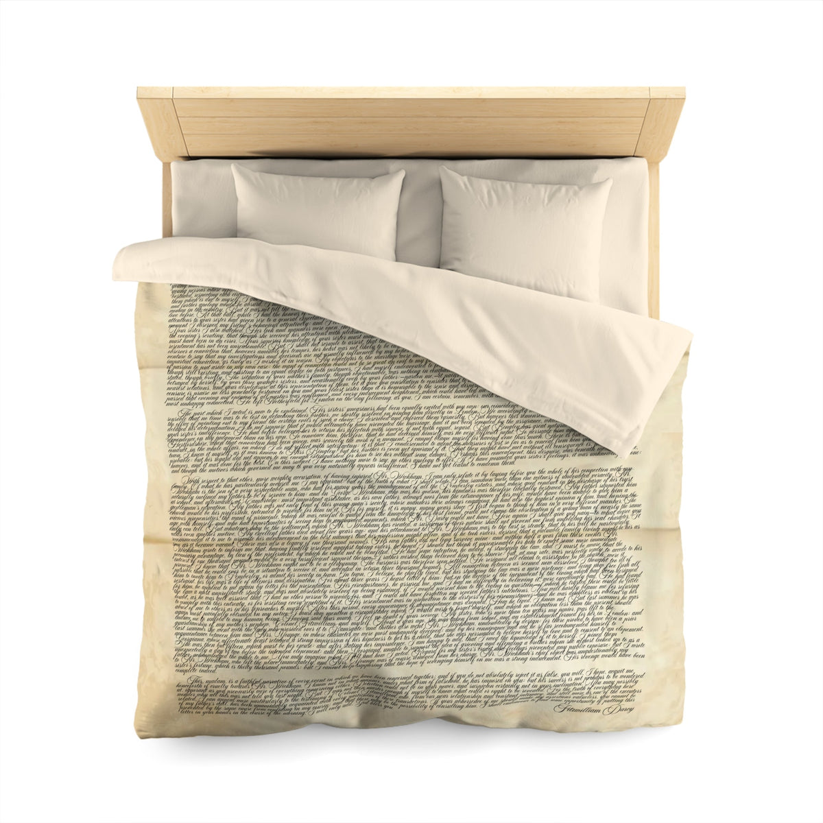 Mr. Darcy's Letter Duvet Cover