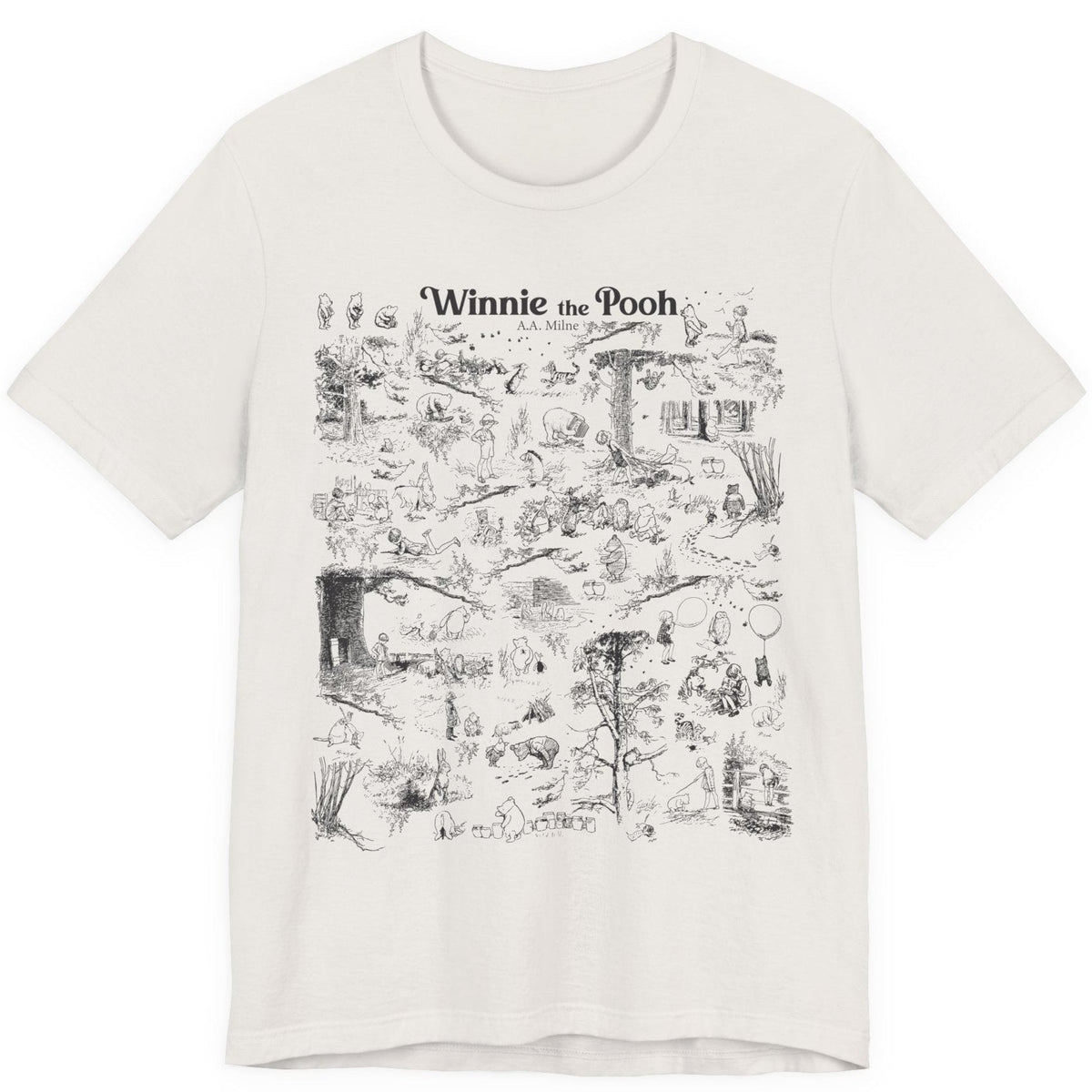 Winnie the Pooh Toile Unisex Tee