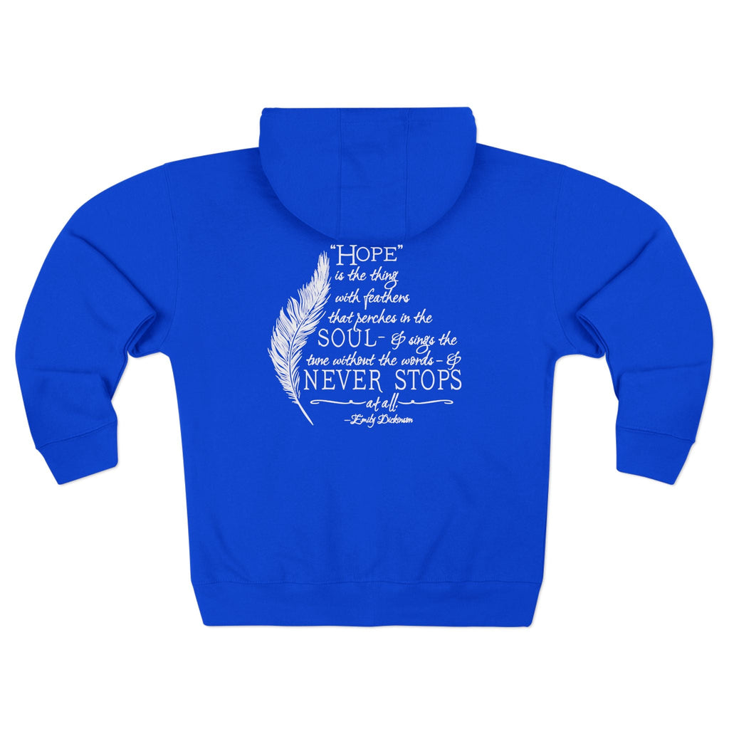 Emily Dickinson Quote Full Zip Hoodie