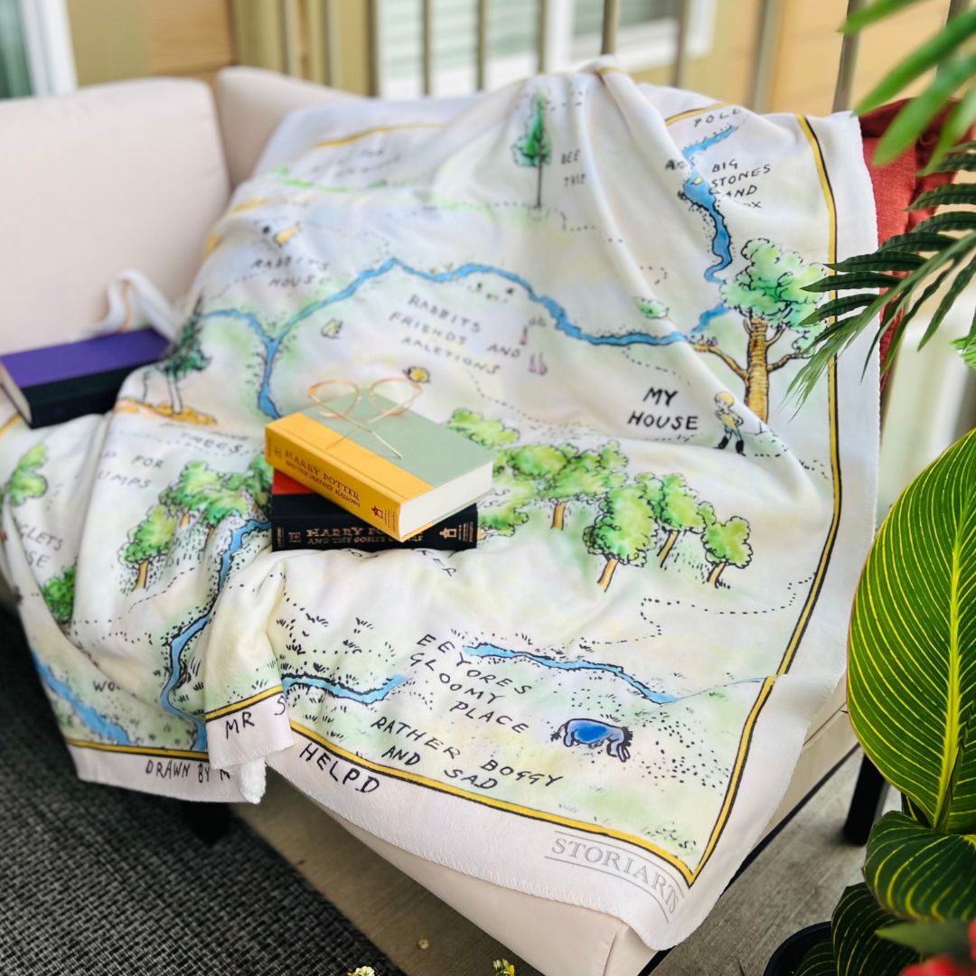 Winnie-the-Pooh Sherpa Fleece Book Blanket