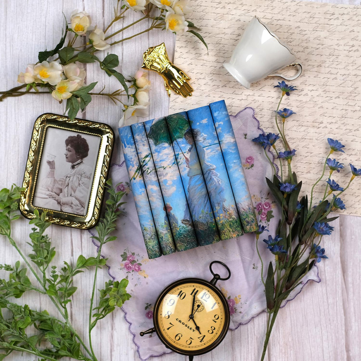 Brontë Sisters Book Set - Monet Impressionist Painting