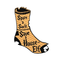 House Elf Sock Graphic Bookmark