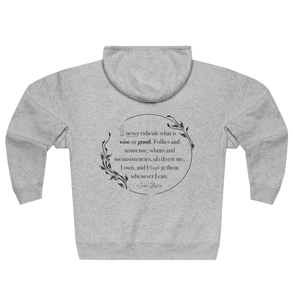 Pride and Prejudice Full Zip Hoodie