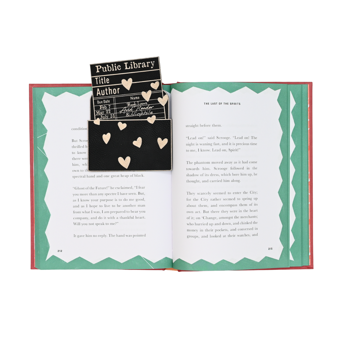 Library Card Graphic Bookmark