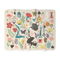 Alice in Wonderland Sherpa Fleece Book Blanket
