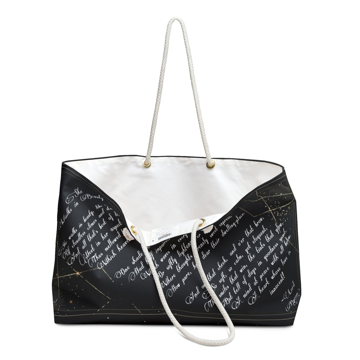 She Walks in Beauty Weekender Bag