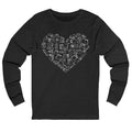 I Heart Books Long Sleeve Unisex Tee