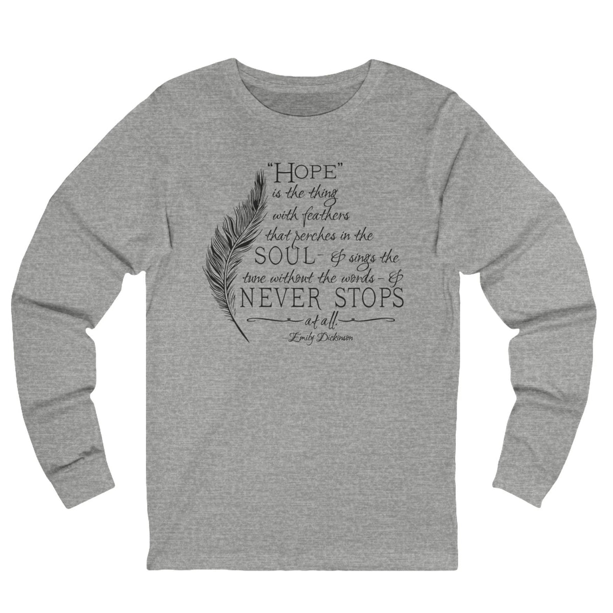 Emily Dickinson Long Sleeve Unisex Tee