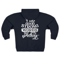 Jo March Quote Full Zip Hoodie