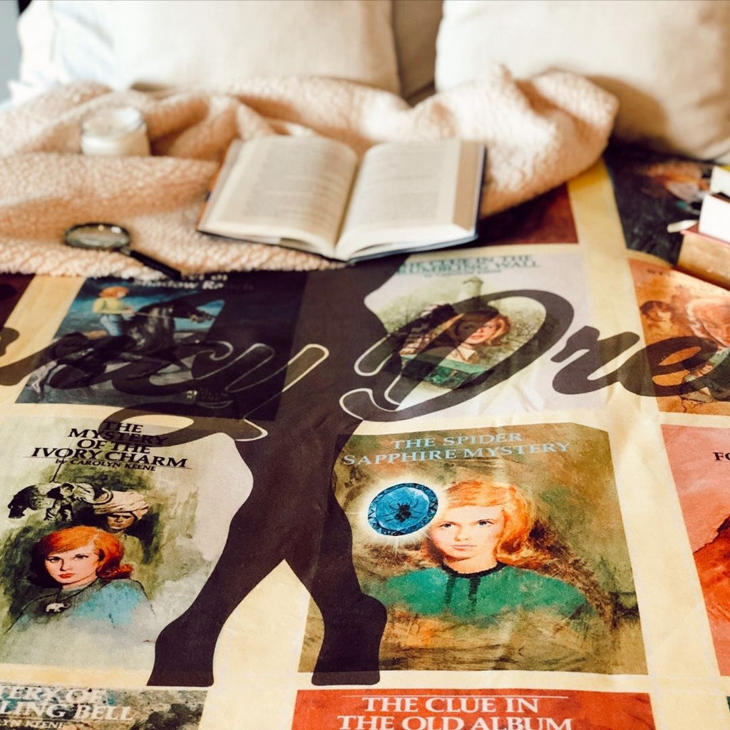 Nancy Drew Sherpa Fleece Book Blanket