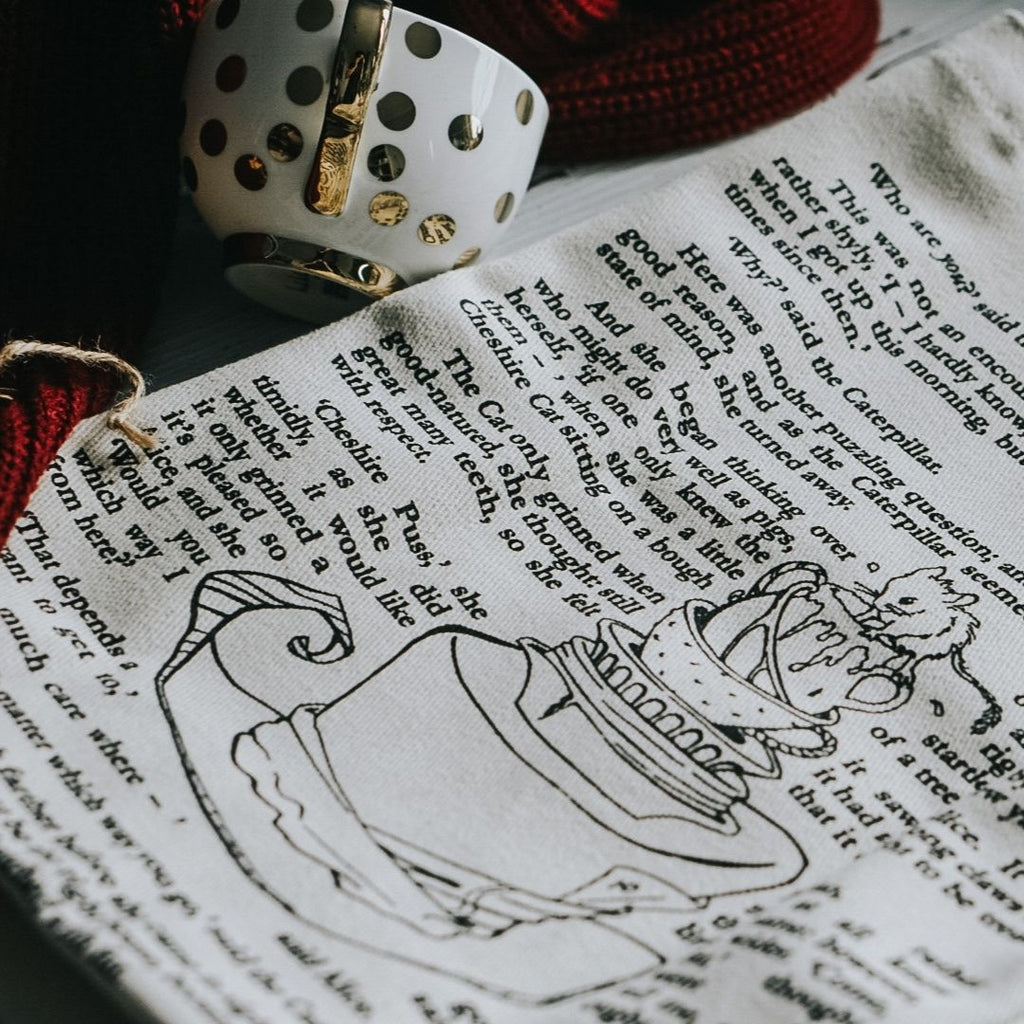 Alice in Wonderland Book Tote