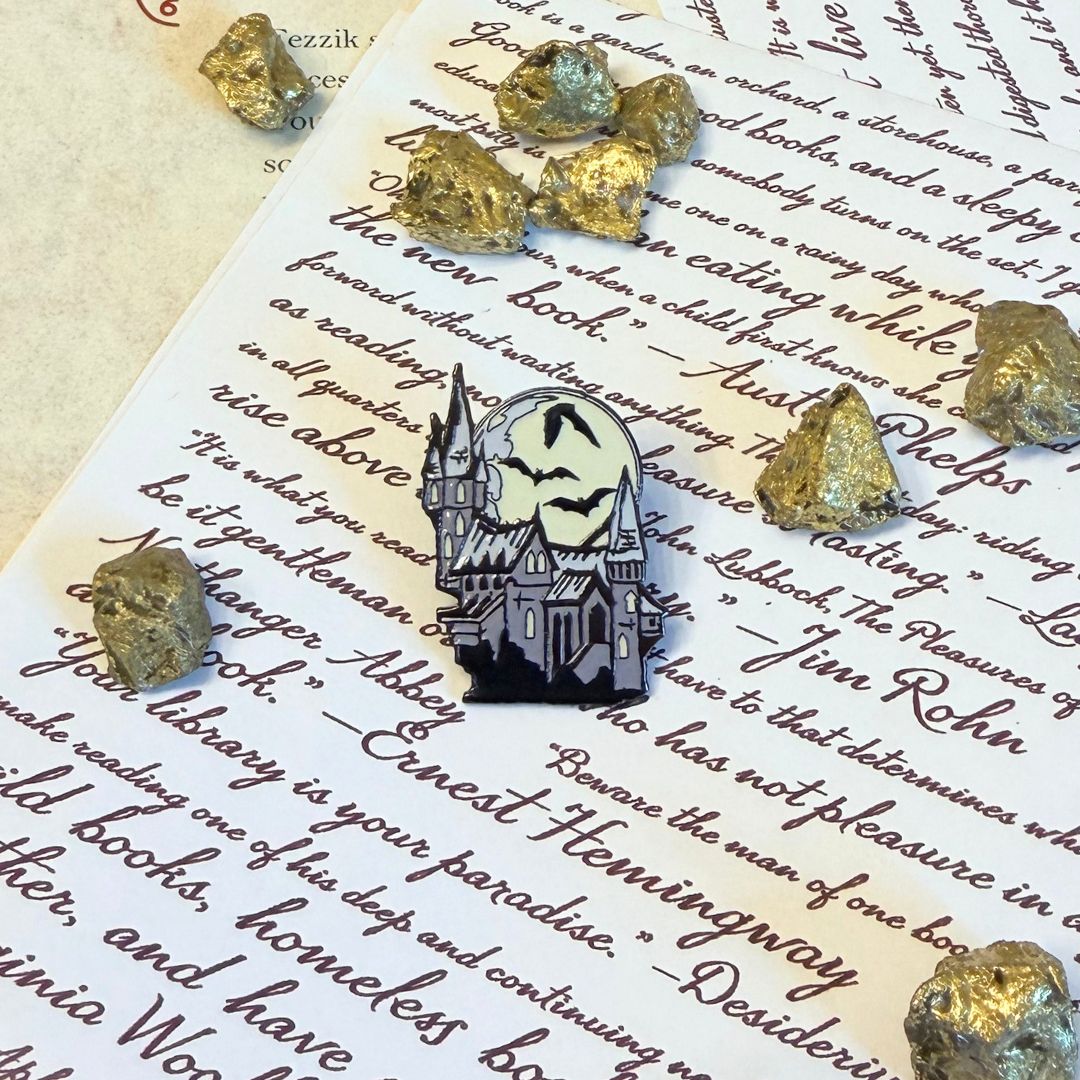 Dracula's Castle Enamel Pin