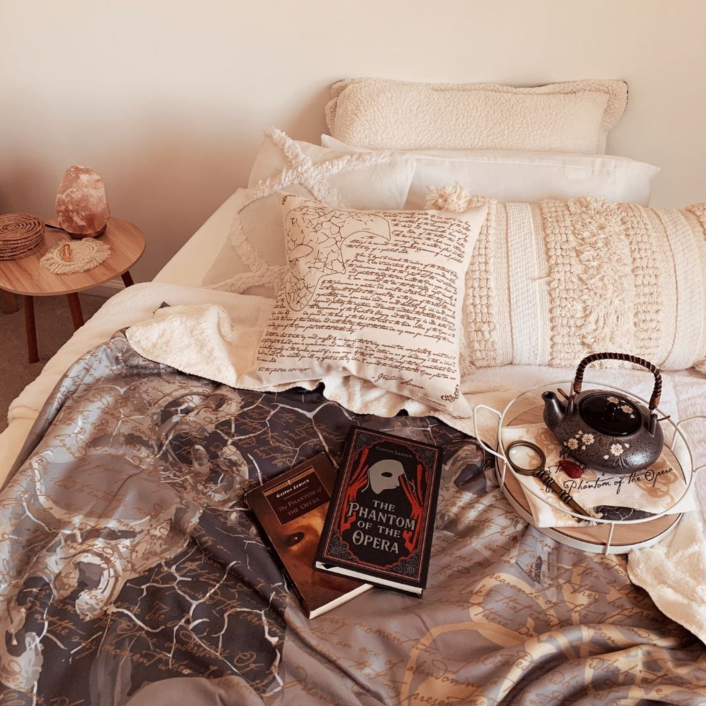 The Phantom of the Opera Sherpa Fleece Book Blanket