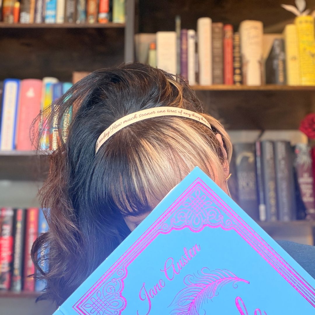 Jane Austen Leather Quote Headband