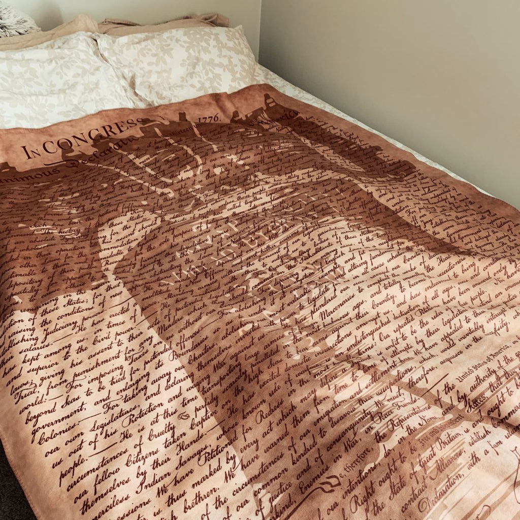 Declaration of Independence Sherpa Fleece Blanket