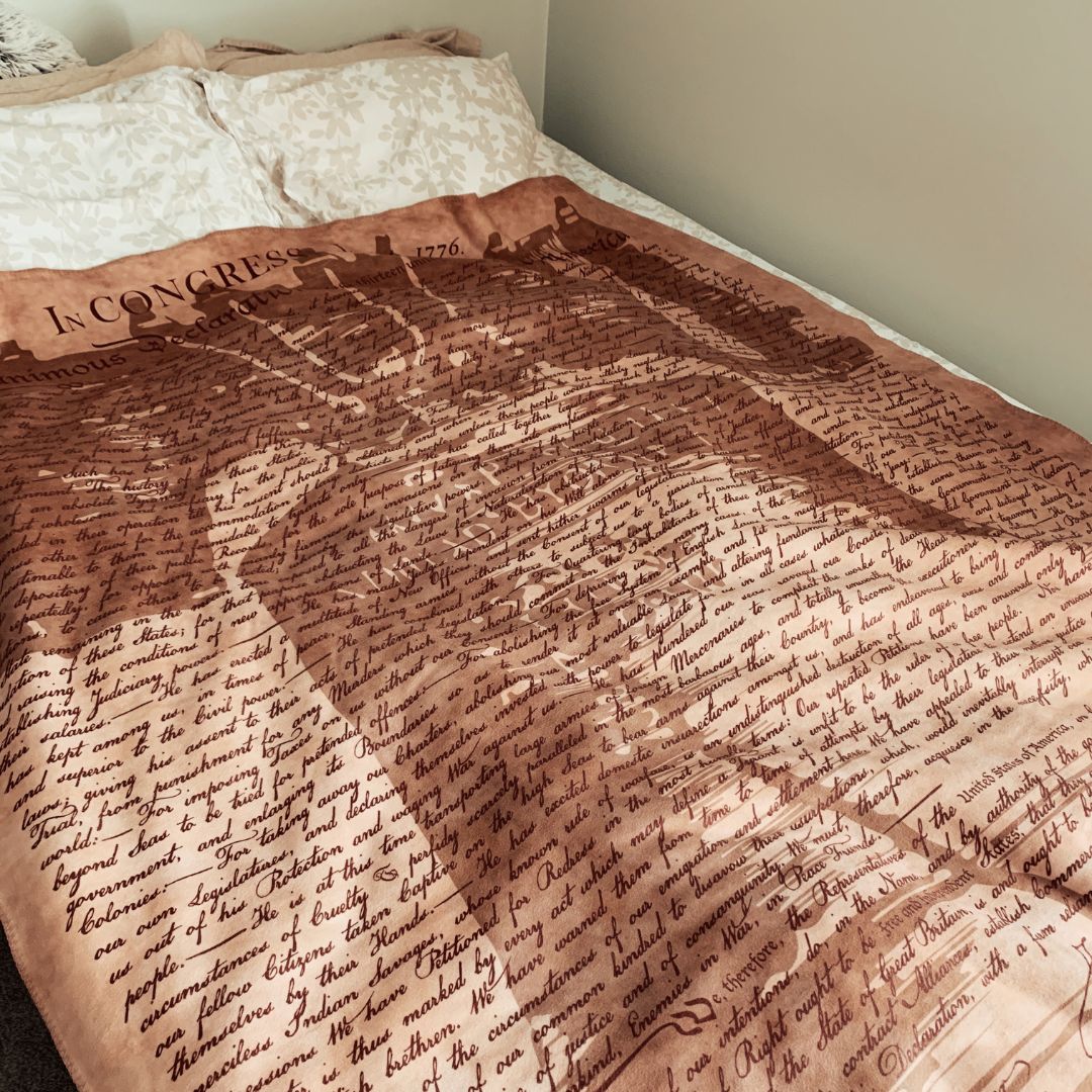 Declaration of Independence Sherpa Fleece Blanket