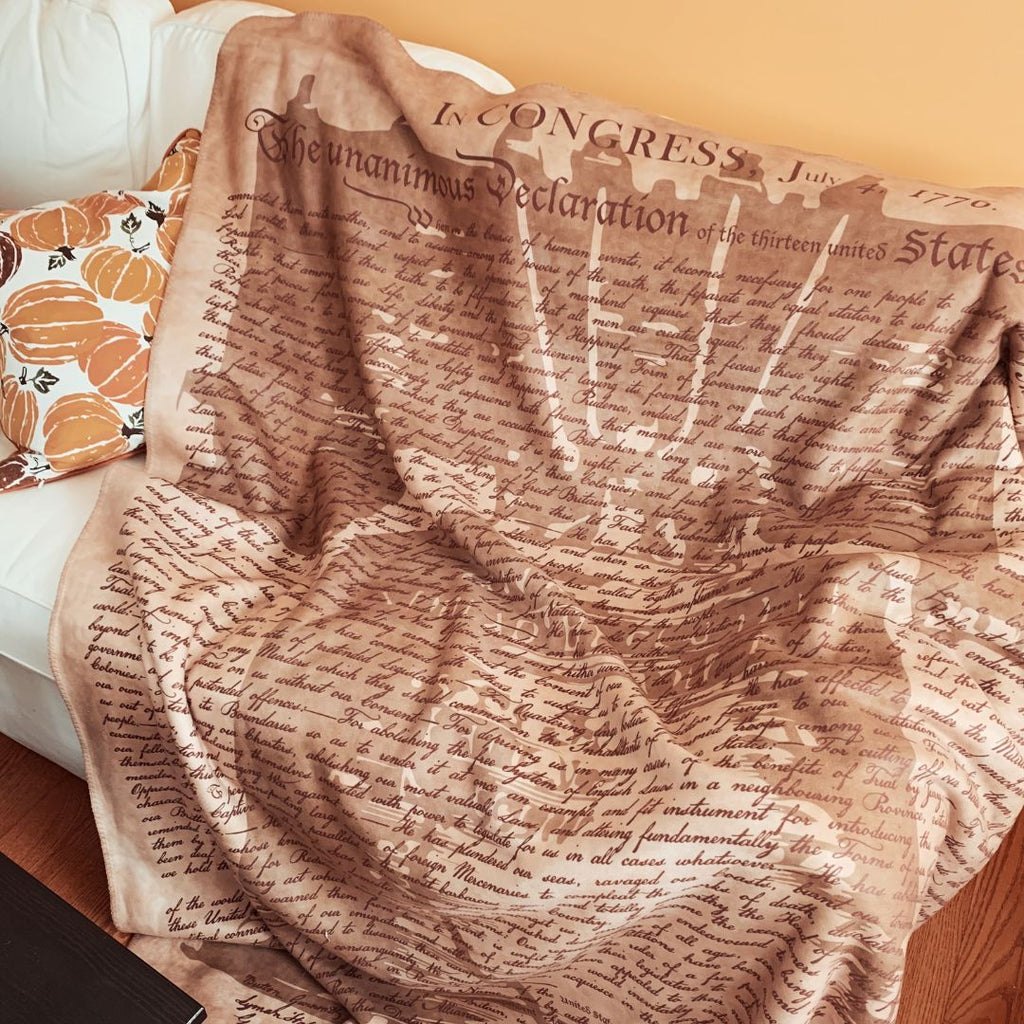 Declaration of Independence Sherpa Fleece Blanket