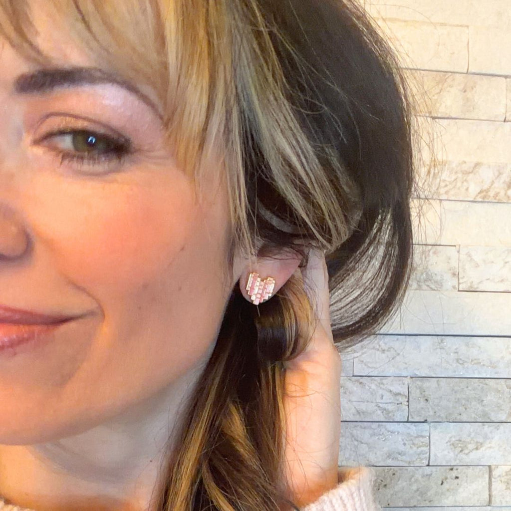 I Heart Books Enamel Earrings