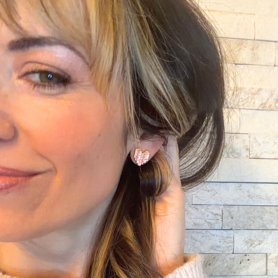 I Heart Books Enamel Earrings