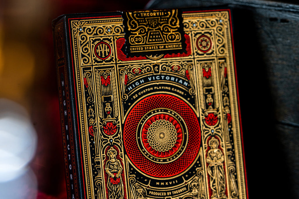 High Victorian Red Playing Cards