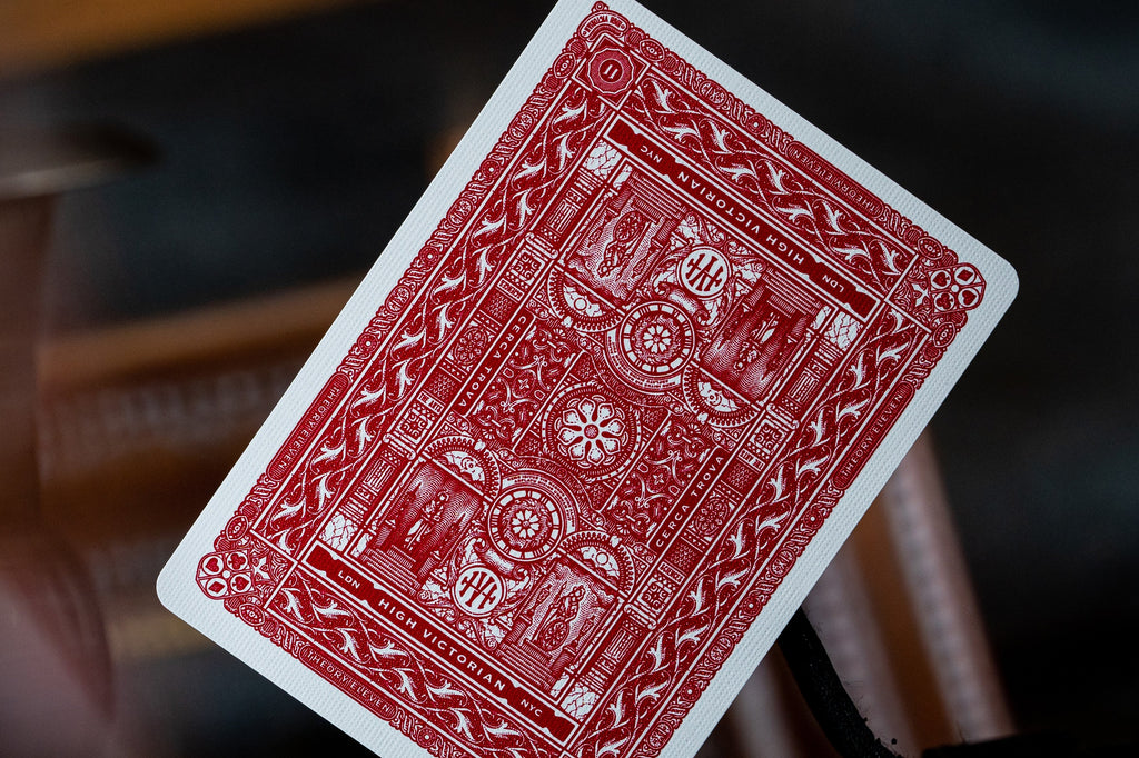 High Victorian Red Playing Cards