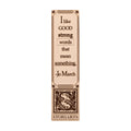 Jo March Leather Quote Bookmark