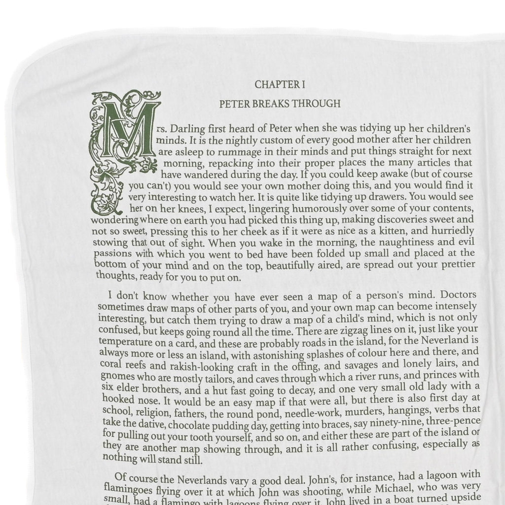 Peter Pan Storybook Baby Blanket