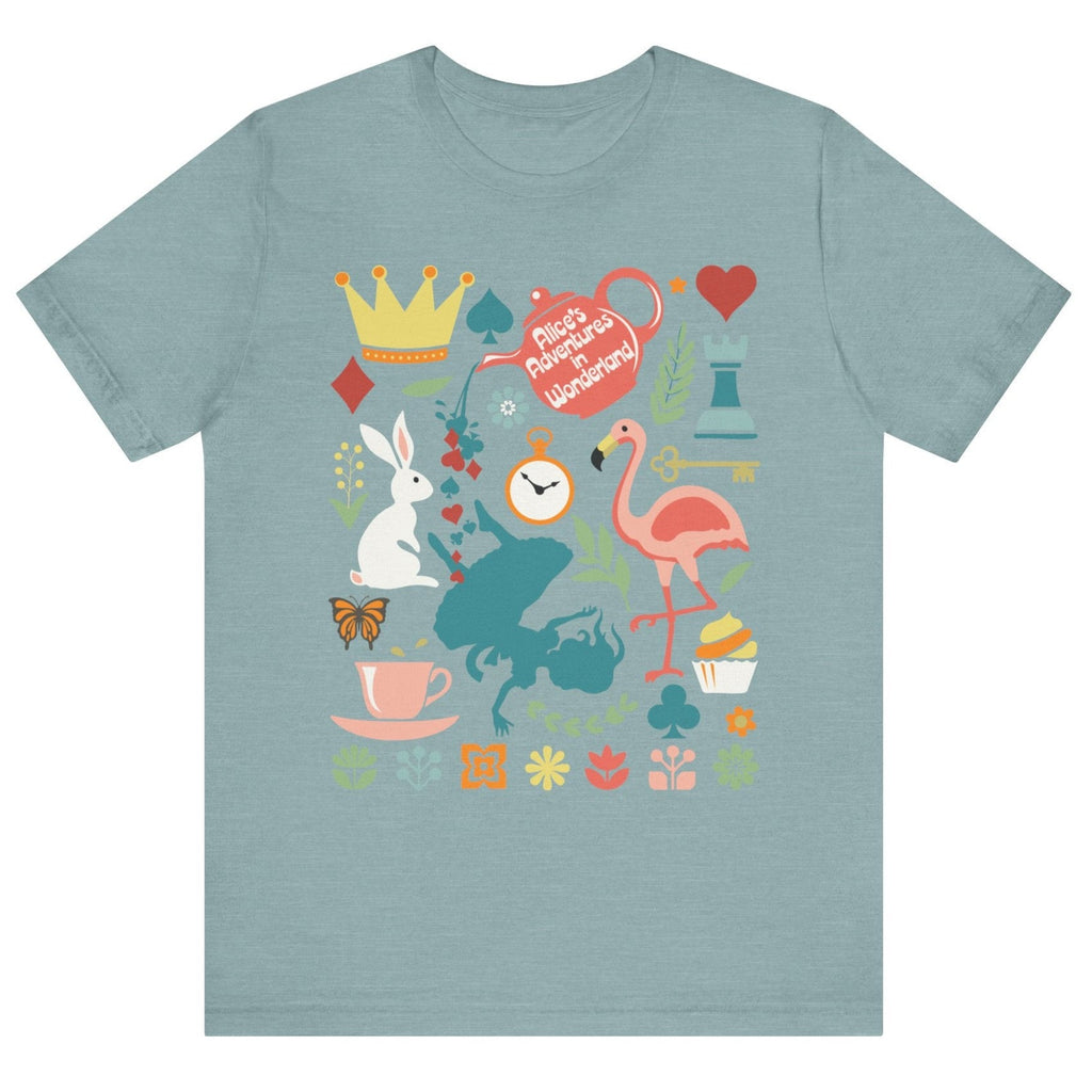 Alice in Wonderland Collage Unisex Tee