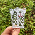 Anatomy of a Book Lover Clear Sticker