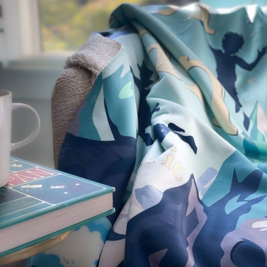Peter Pan Sherpa Fleece Book Blanket