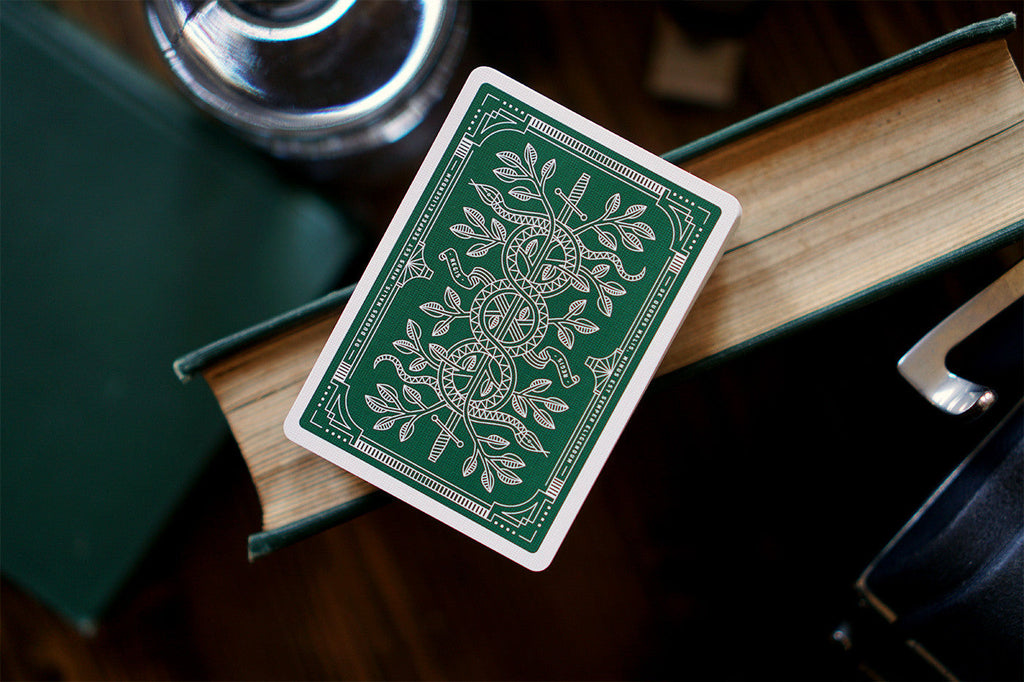 Green Monarch Playing Cards