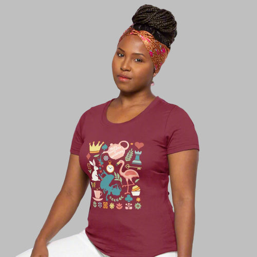 Alice in Wonderland Collage Women's Tee