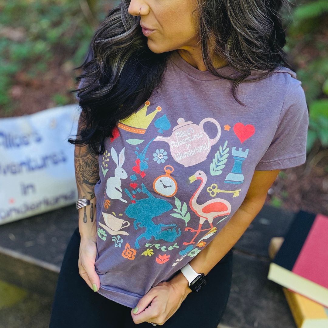 Alice in Wonderland Collage Unisex Tee