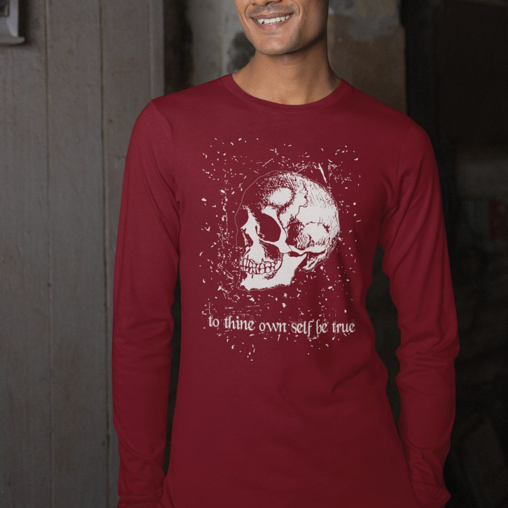 Hamlet Skull Long Sleeve Unisex Tee