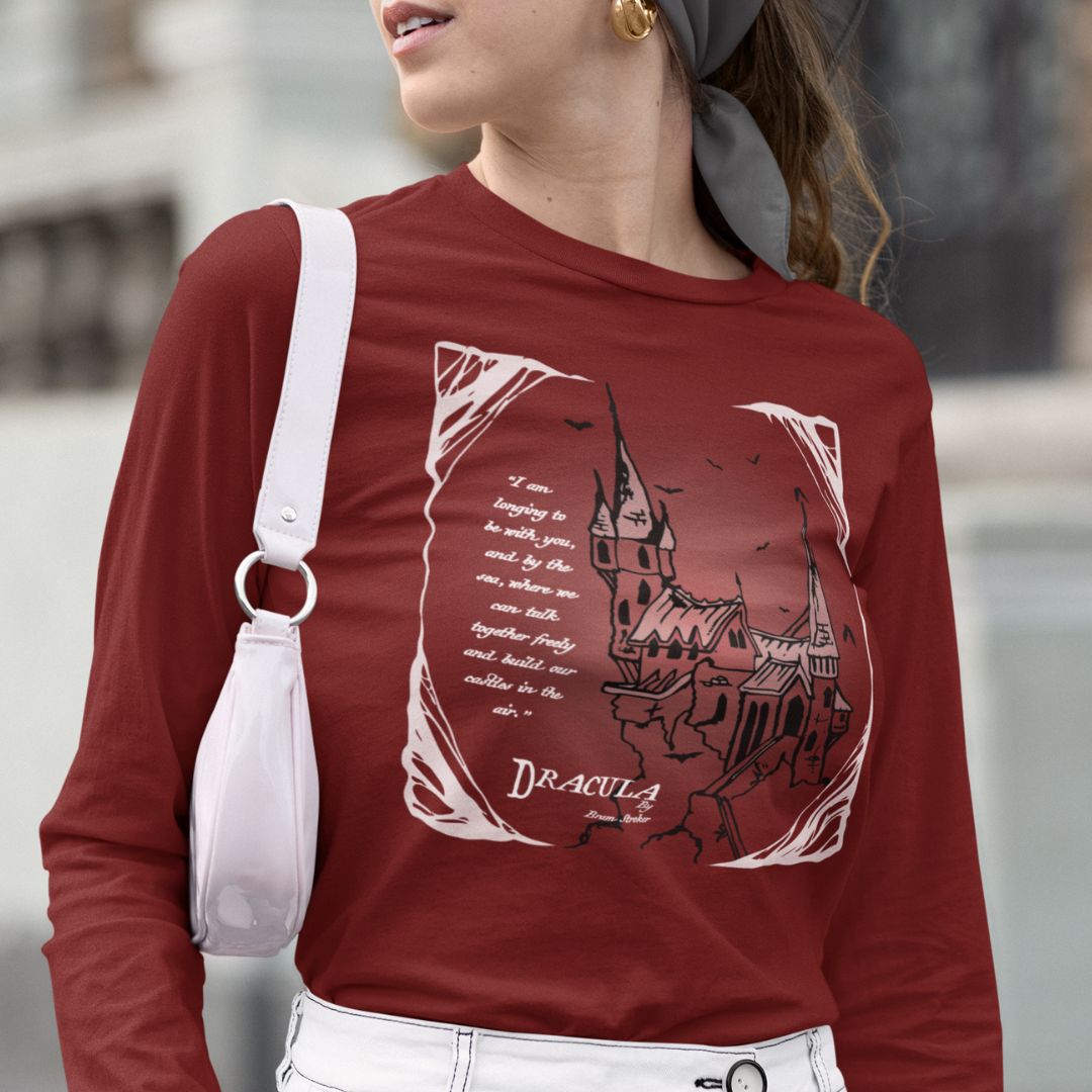 Dracula's Castle Long Sleeve Unisex Tee