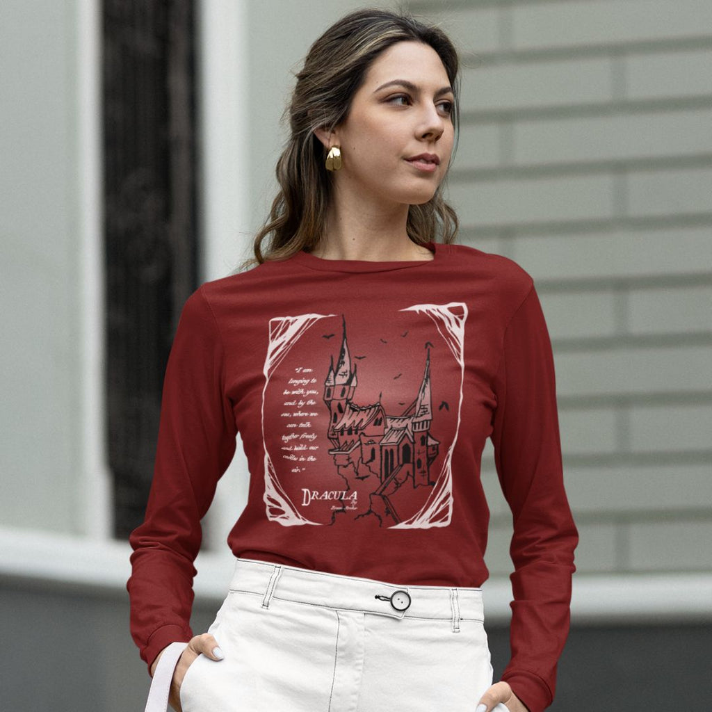 Dracula's Castle Long Sleeve Unisex Tee