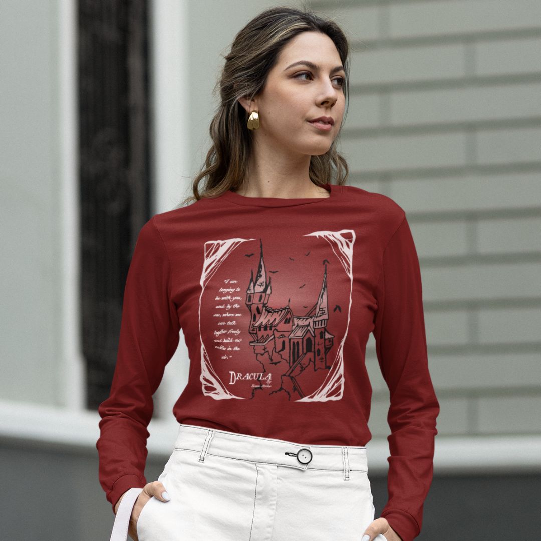 Dracula's Castle Long Sleeve Unisex Tee