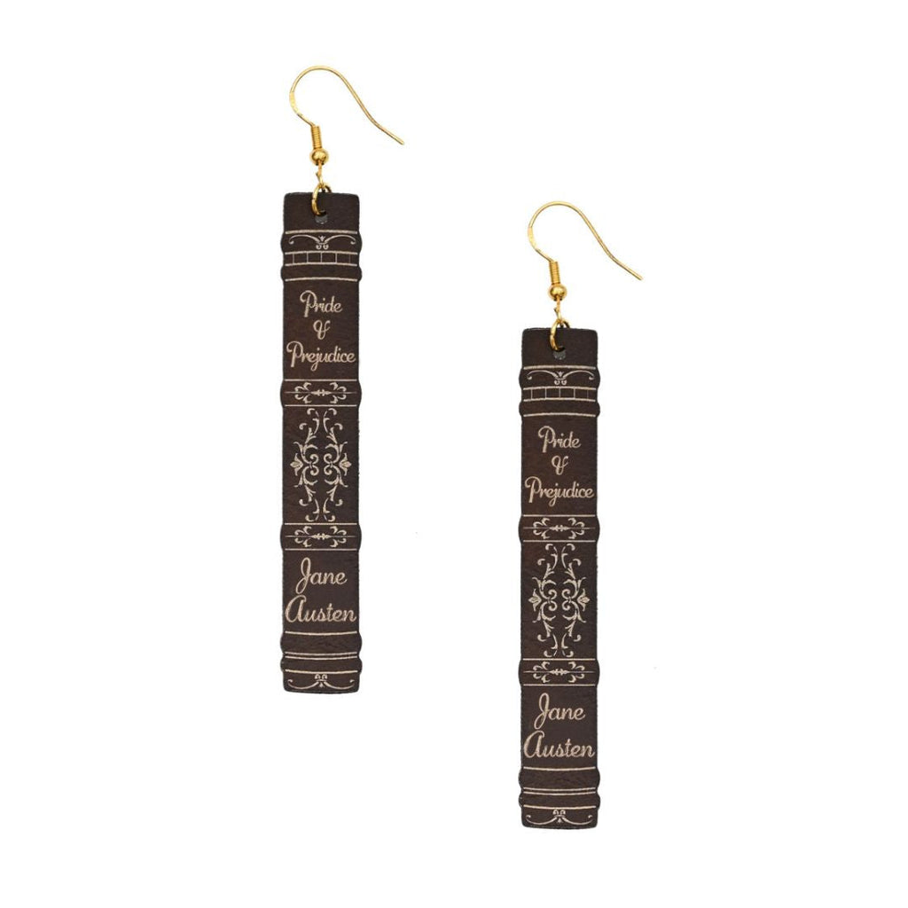 Pride and Prejudice Leatherette Earrings