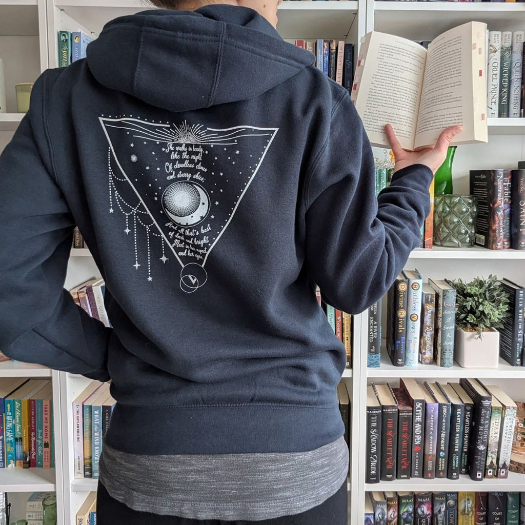 She Walks in Beauty Full Zip Hoodie