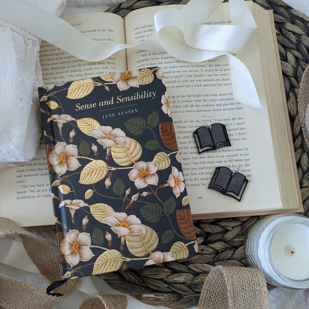Open Book Acrylic Earrings